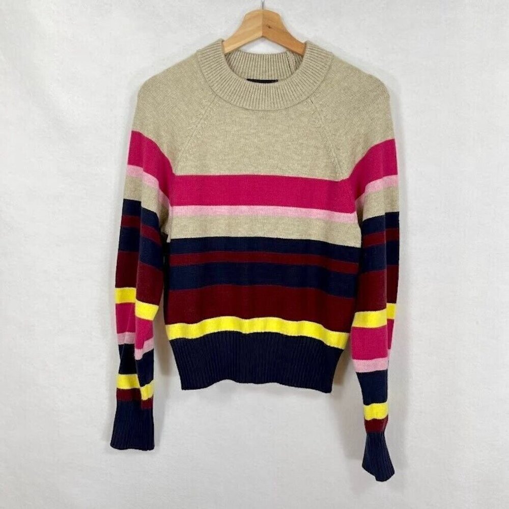 Anthropologie Lea & Viola Pullover Sweater Boho Academia Preppy Oversized NWT S - Picture 4 of 10